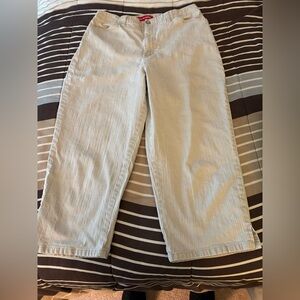 Tan textured size 12 capris